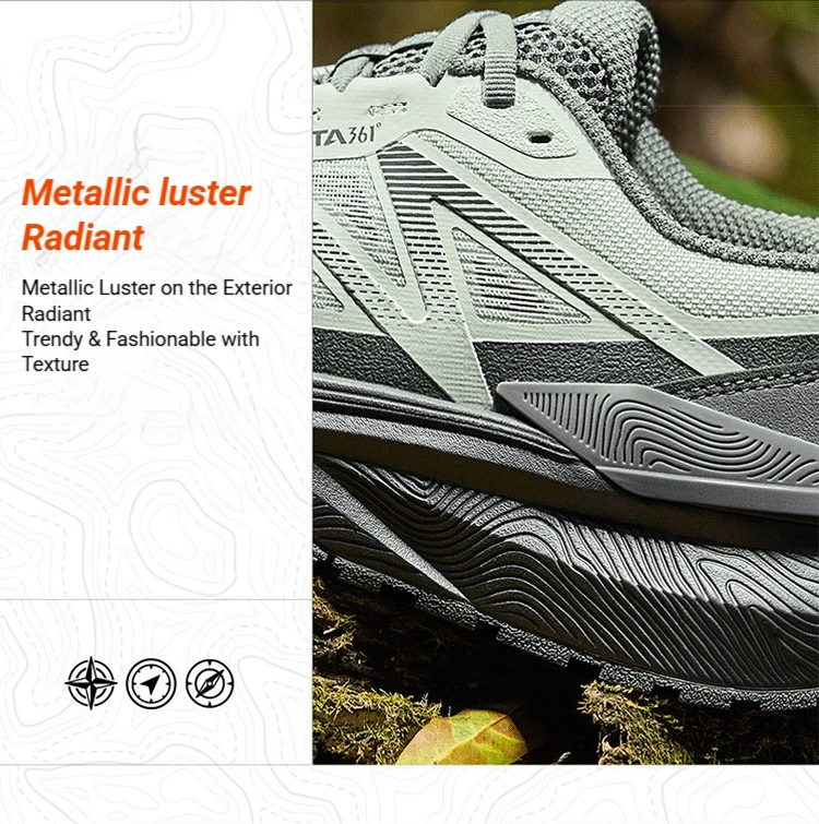 361 Degrees Shanxu Herren Outdoor-Wanderschuhe, weich, leicht, atmungsaktiv, verschleißfest, Gummi, rutschfest, Herren-Sneaker 672623302 – Detail 11