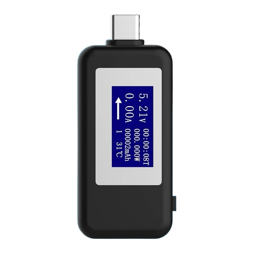 

USB-тестер зарядного устройства с цифровым экраном, измеритель напряжения и тока для телефонов, ноутбуков, мониторинга интерфейса USB C