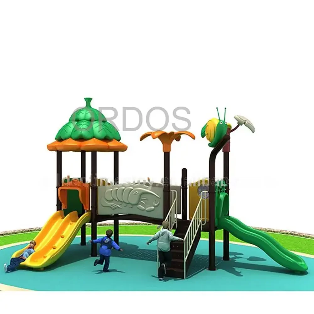 

Newest Customized Commercial Kids Outdoor Plastic Slide Playground Equipment for Sale