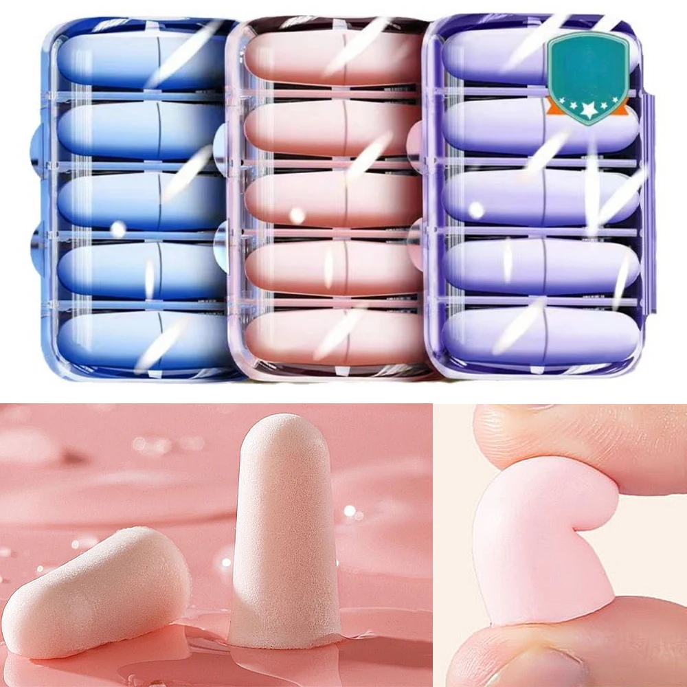 

4/10pcs Noise Reduction EarPlugs Foam Sleep Anti Noise Earplug Music Cancelling Ear Plug Insulation Ear Plugs Safety Protection