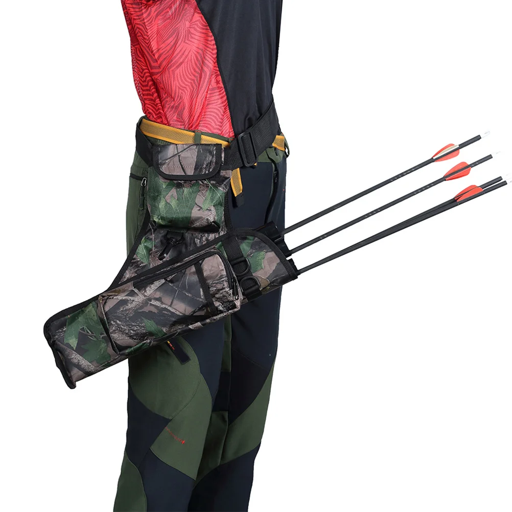 سهم 3 أنابيب تخزين كبير من قماش أكسفورد مع إبزيم قابل للتعديل وحقيبة صيد خارجية للرماية