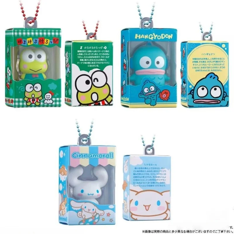 Autentyczne figurki Bandai Mini Decorative Toys Kitty Cat Melody Kuromi Big Ear Dog Twin Star Blind Box, urocze figurki anime do kolekcjonowania