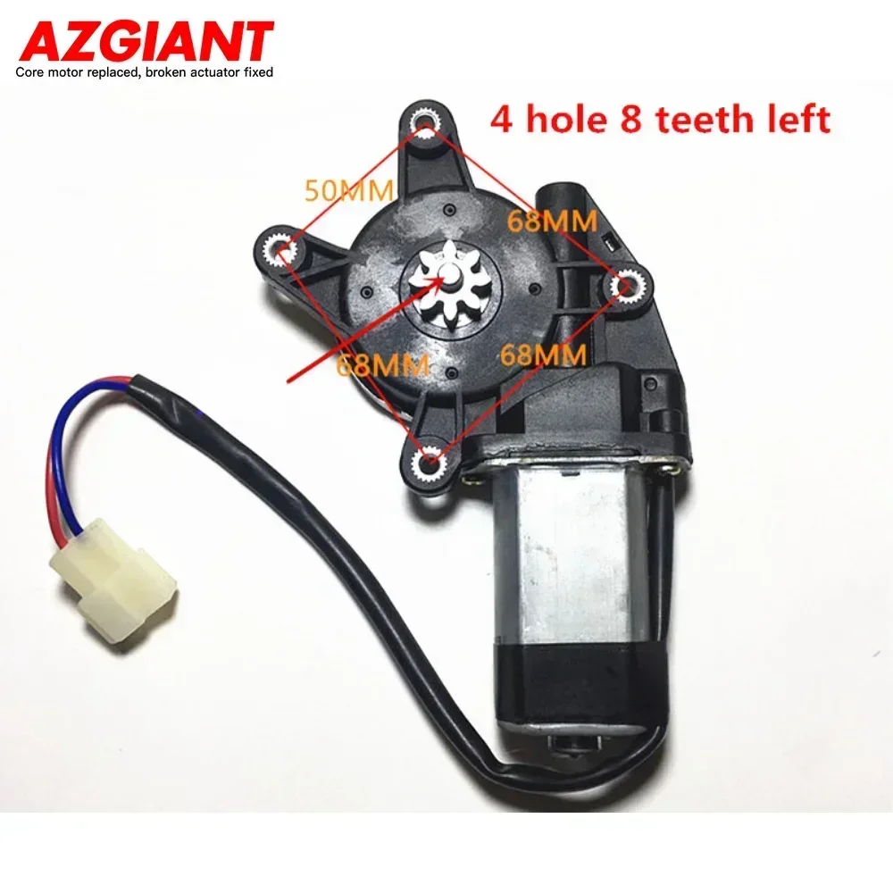 AZGIANT 12V Electric Car Window Motor Glass Lifter Regulator Left Right Convex Shaft for 2000 Mitsubishi adventure Parts