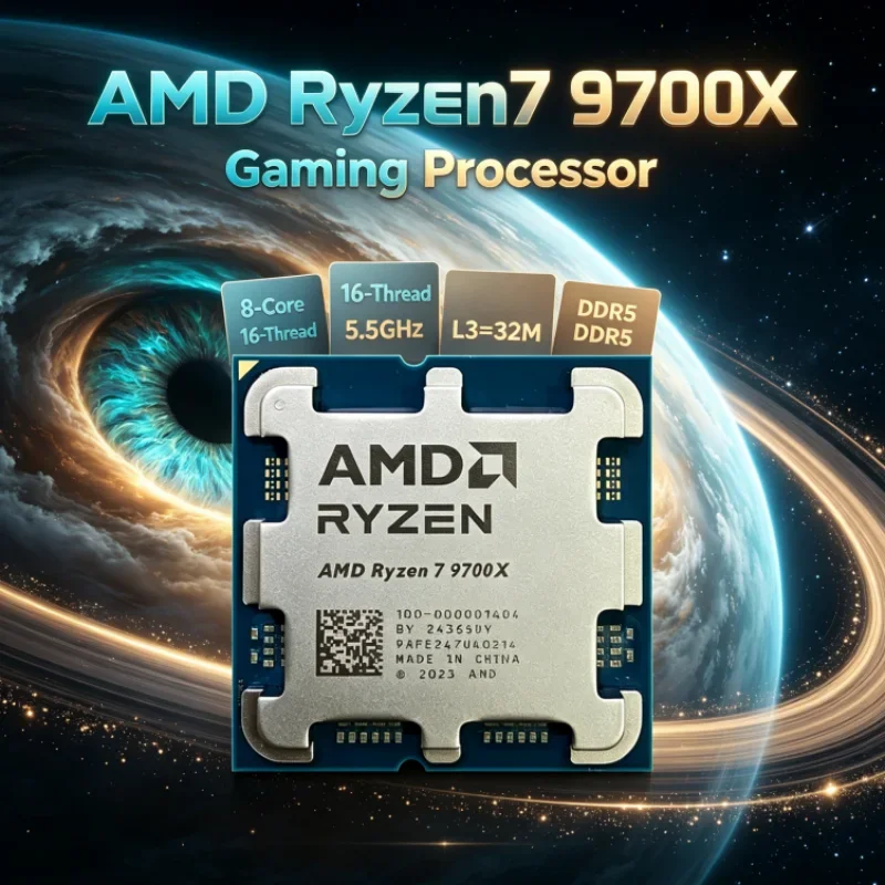 AMD Ryzen 7 9700X 8-Core 16-Thread Gaming CPU L3=32M PCIe 5.0 DDR5 3.8GHz Socket AM5 4NM 65W Up to 5.5GHz
