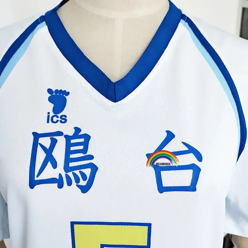 Haikyuu!! Volleyball costume Kamomedai High Korai Hoshiumi Cosplay Costume Suit All Size Hoshiumi Sportswear Jersey's Uniform