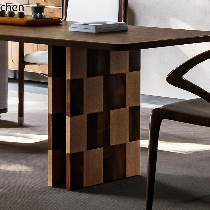 مكتب شاي HXL متكامل ثنائي الغرض خفيف فاخر للمكتب والمنزل وطاولة شاي من الخشب الصلب الإبداعي وإكسسوارات منزلية