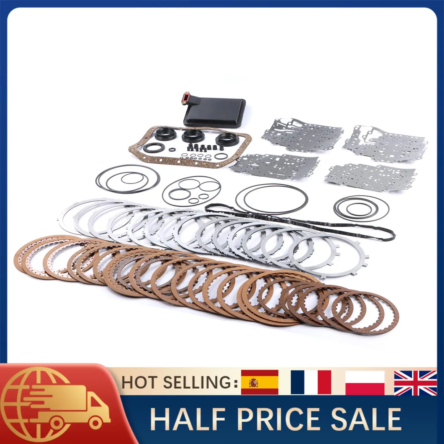 

Automatic Transmission Rebuild Kit with Filter for Hyundai A6GF1 Gearbox Overhaul Set Replacement Parts