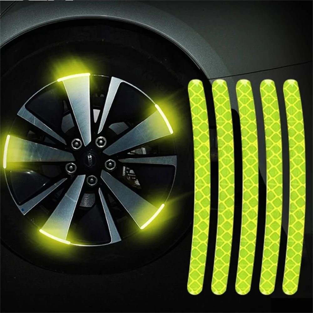 Tire Rim Reflective Strips Durable Multifunctional Reflective Luminous Car-styling Accessories Car Wheel Sticker Universal