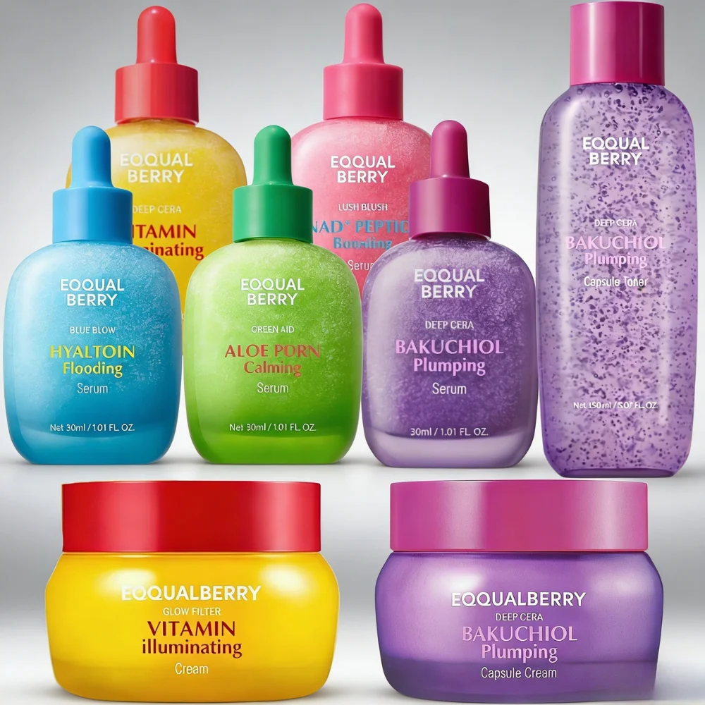 Suero Potenciador de Péptidos NAD+, Suero Calmante para Piel Sensible con Bakuchiol, Crema con Vitaminas para Rellenar la Piel, Rejuvenecedor para Piel Seca con Aceite de Cassia