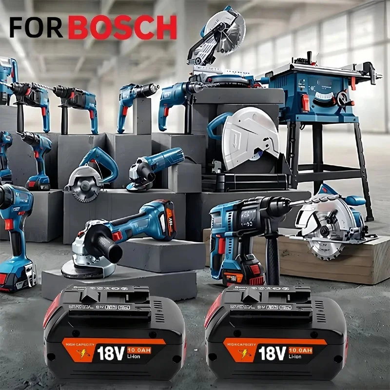 18V Rechargeable Batteries🔋For BOSCH 18V Performance⚡LITHIUM-ION GDS250-Li GSR180-Li GKS185-Li GWS180-Li GSB185-Li Battery🔥