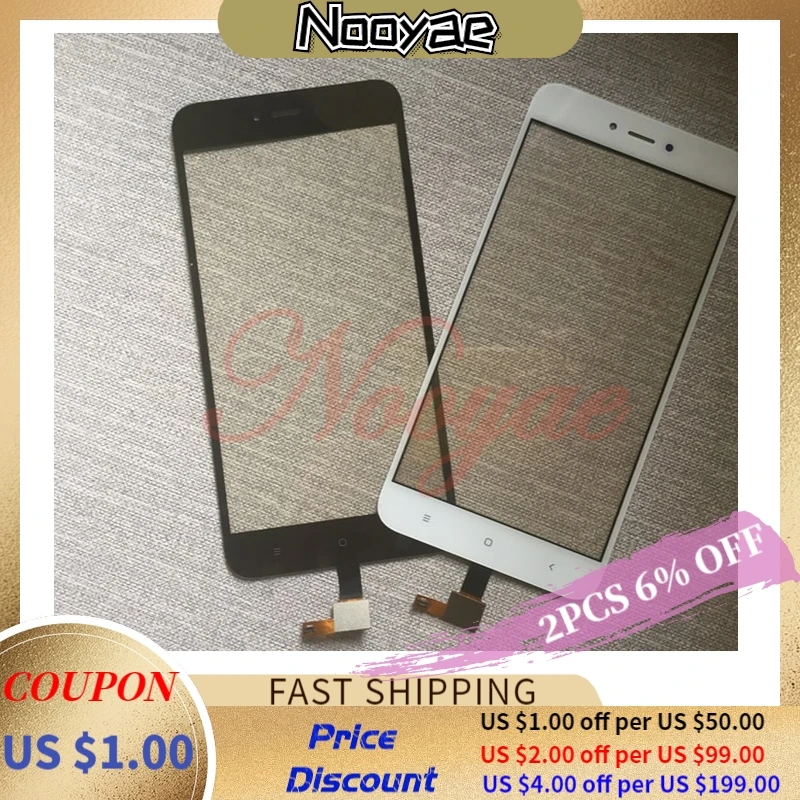 For Xiaomi Redmi Note 3 4 6 Pro 4A 4X 5A 6A 7 7A S2 Y2 Y1 Go Prime Touch Screen Digitizer Glass Sensor Panel Touchscreen + track