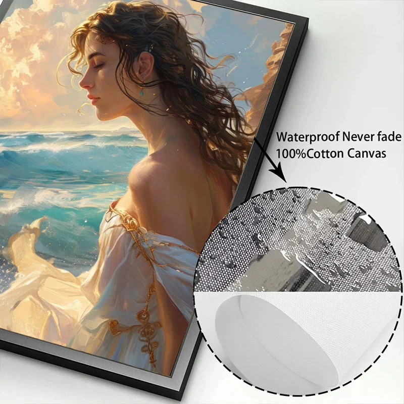 الخيال اليوناني الأساطير الفن أبولو أثينا هيستيا زيوس المشارك جميلة مثير آلهة جدار صورة يطبع قماش ديكور المنزل الحديث