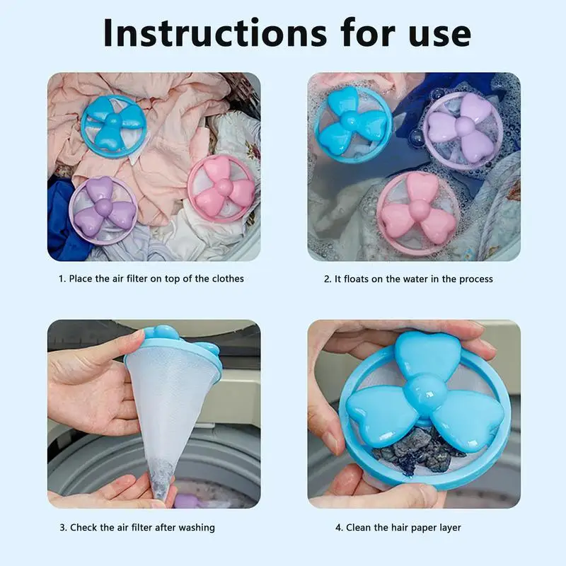 Washing Machine Hair Catcher Lint Mesh Pouch Catcher Laundry Filter Bag Safe And Effective Floating Lint Hair Catcher For For