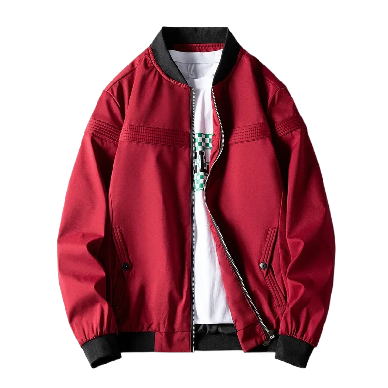 

Gorasion New Men's Spring Autumn Stand Collar Baseball Jackets Casual Solid Color Coat Classic Fashion Men's Clothing