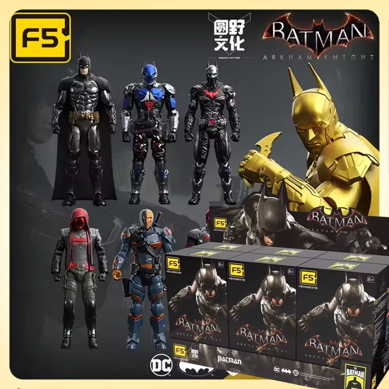 الأصلي F5 جولة الثقافة باتمان أنيمي الشكل Arkham فارس Deathstroke الأحمر هود صندوق أعمى تجميع نموذج عمل لعبة طفل