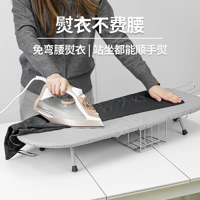 Desktop folding ironing board hotel room ironing board cloth cover mini clothes ironing board foldable