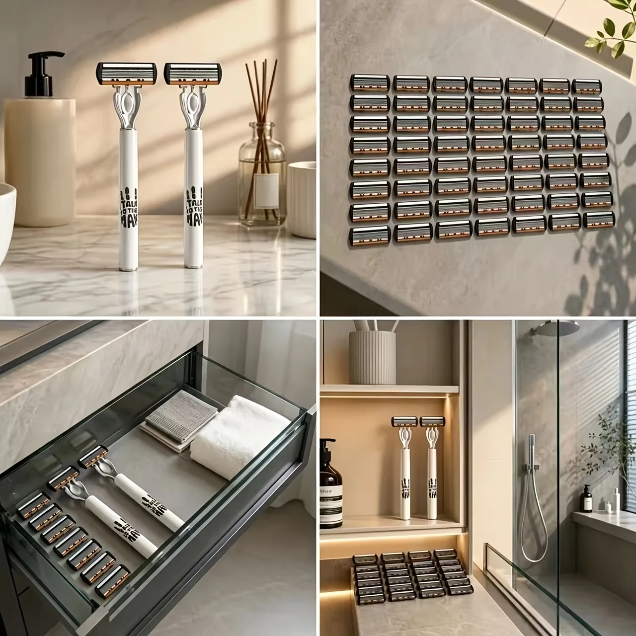Men’s Manual Razor 6-Layer Precision Blade System Replaceable Refills, Long-term Use, Men & Women Suitable Great Gift for Dad
