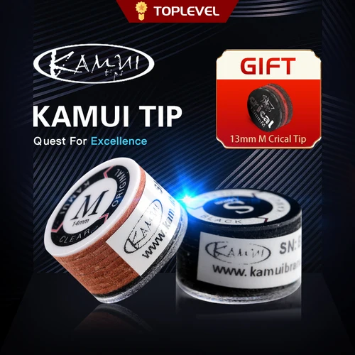 Imagen 2 del producto Puntas de tacos transparentes KAMUI originales japonesas, punta KAMUI de 14mm SS/S/M/H, punta de billar KOLLEN 11mm M/MH, accesorios de billar, regalos gratis