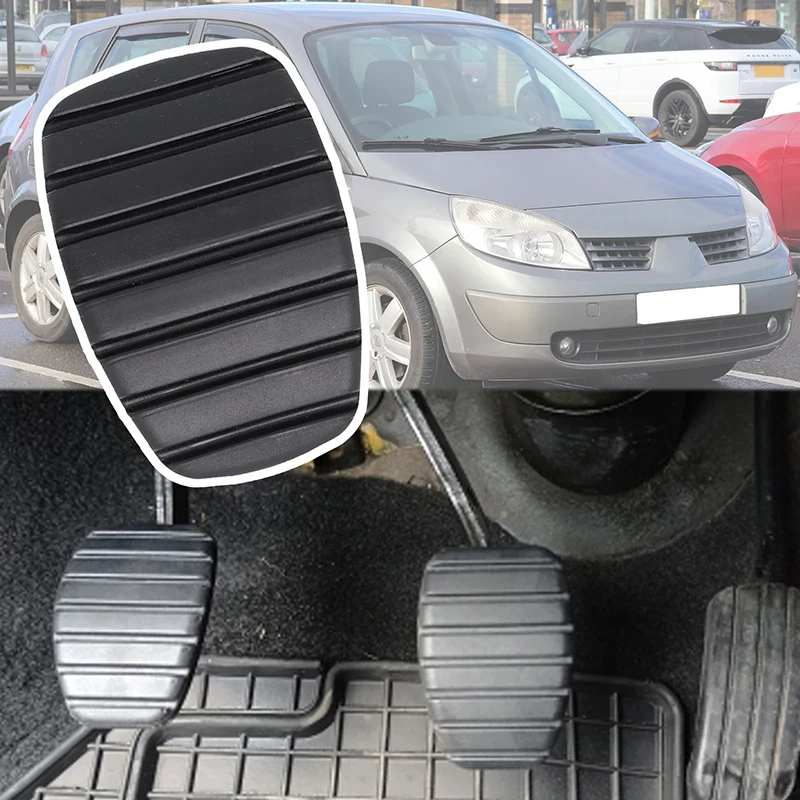 2Pcs Car Brake Clutch Foot Pedal Pad Cover For Renault Clio 2 3 Captur J87 Espace 4 Fluence Kangoo Laguna Master Megane Scenic