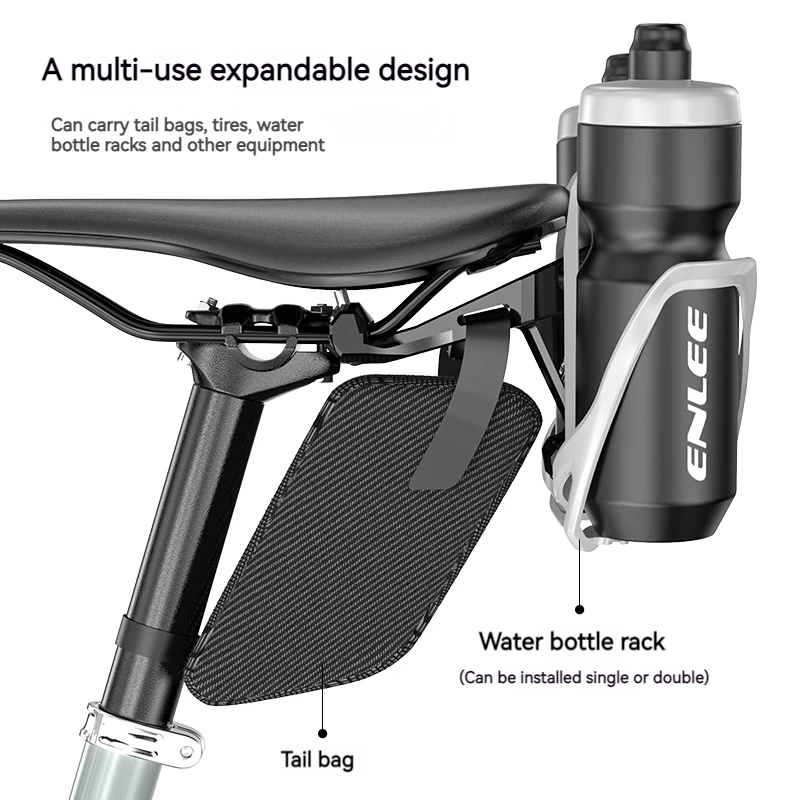 ENLEE Bicycle Bottle Cage Conversion Seat Adapter MTB Road Portable and disassembled combined water bottle cage