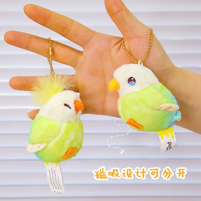 

Плюшевая кукла Agapornis Melopsittacus серии Parrot Neopsephotus Nymphicus, кулон в виде птицы, подарок для детей