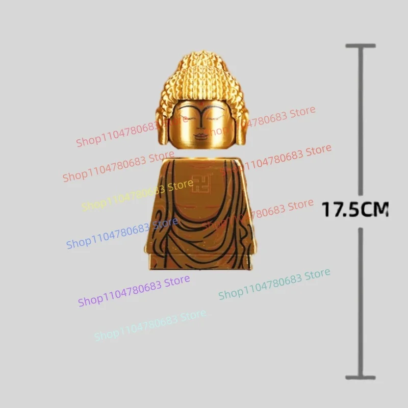 

Строительные блоки MOC, супер гигантский золотой Будда, черный Wukong, мини-фигурка, сборная модель, игрушка-дисплей для мальчиков, праздничный подарок