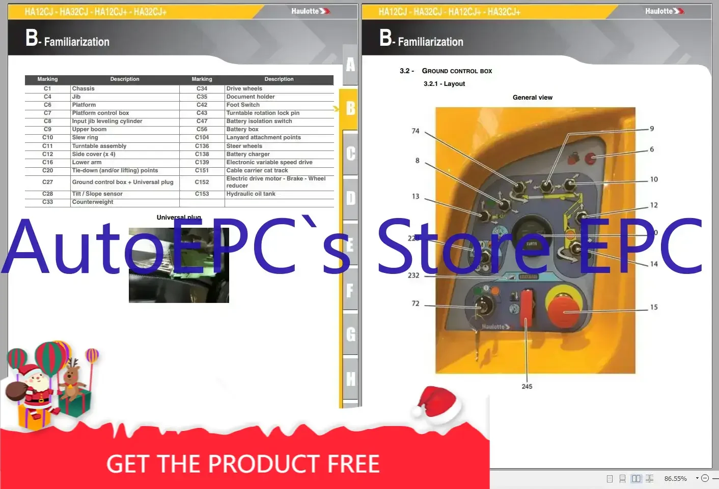 

Рабочая платформа AutoEPC Haulotte PDF 7,27 ГБ Обновленное обслуживание, обслуживание и операторы 2022. Руководство по эксплуатации и руководство по запасных часам. DVD.