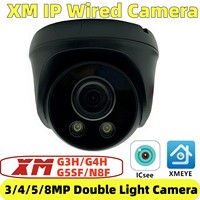 8/5/4/3MP XM IP Indoor Ceiling Dome Camera Double Light Motion Detect Built-In MIC XMEYE ICsee Onvif RTSP Low illumination Black