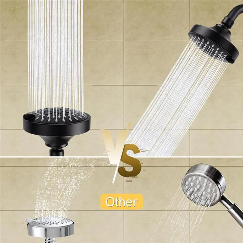 

High Pressure Shower Head 4Inch Sprayer Adjustable Rainfall Shower Head Sprayer Bathroom Fixture Faucet Replacement Part