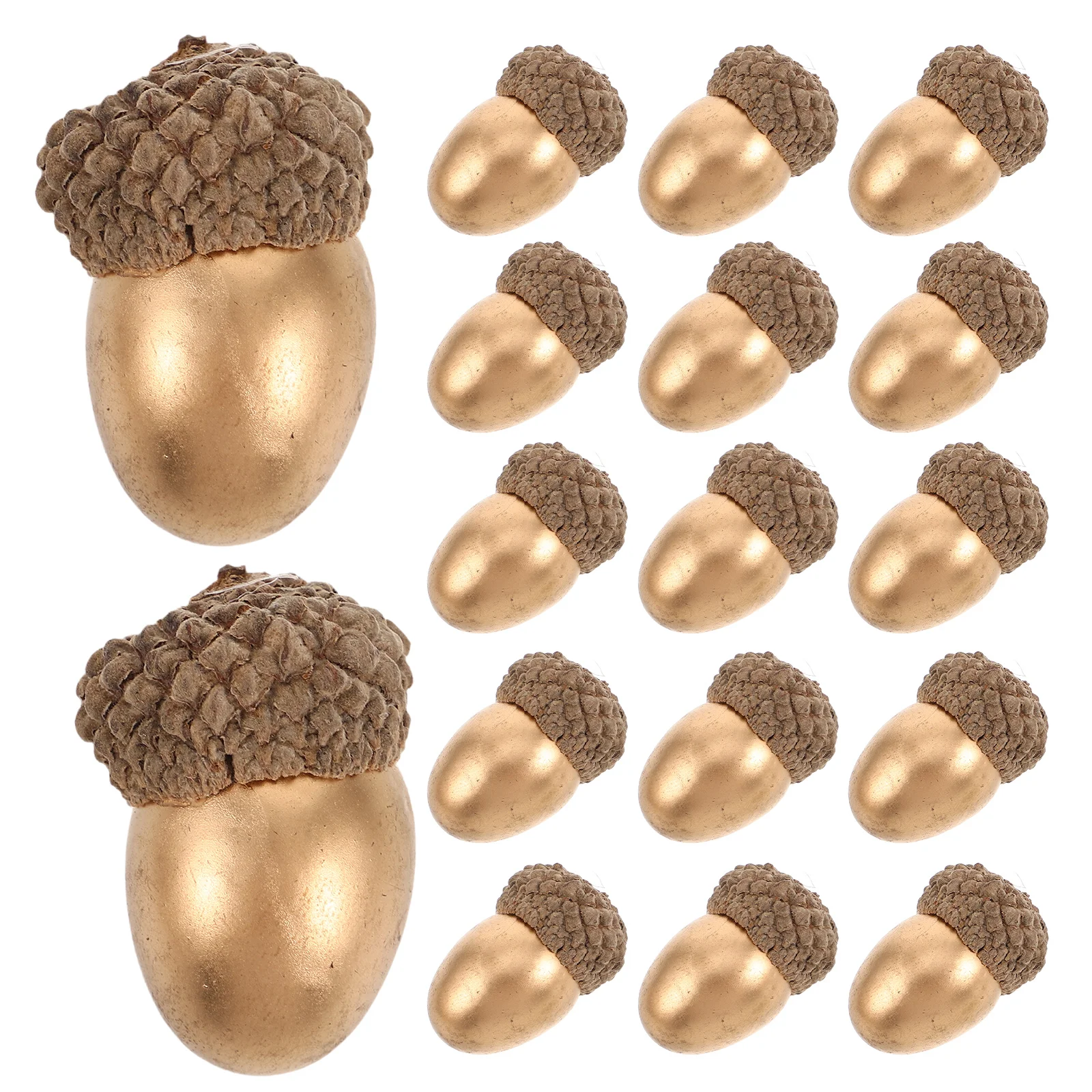

25pcs Artificial Acorns Golden Christmas Simulation Acorns For Diy Wreath Photo Props Lifelike Chestnuts Party Supplies Festival