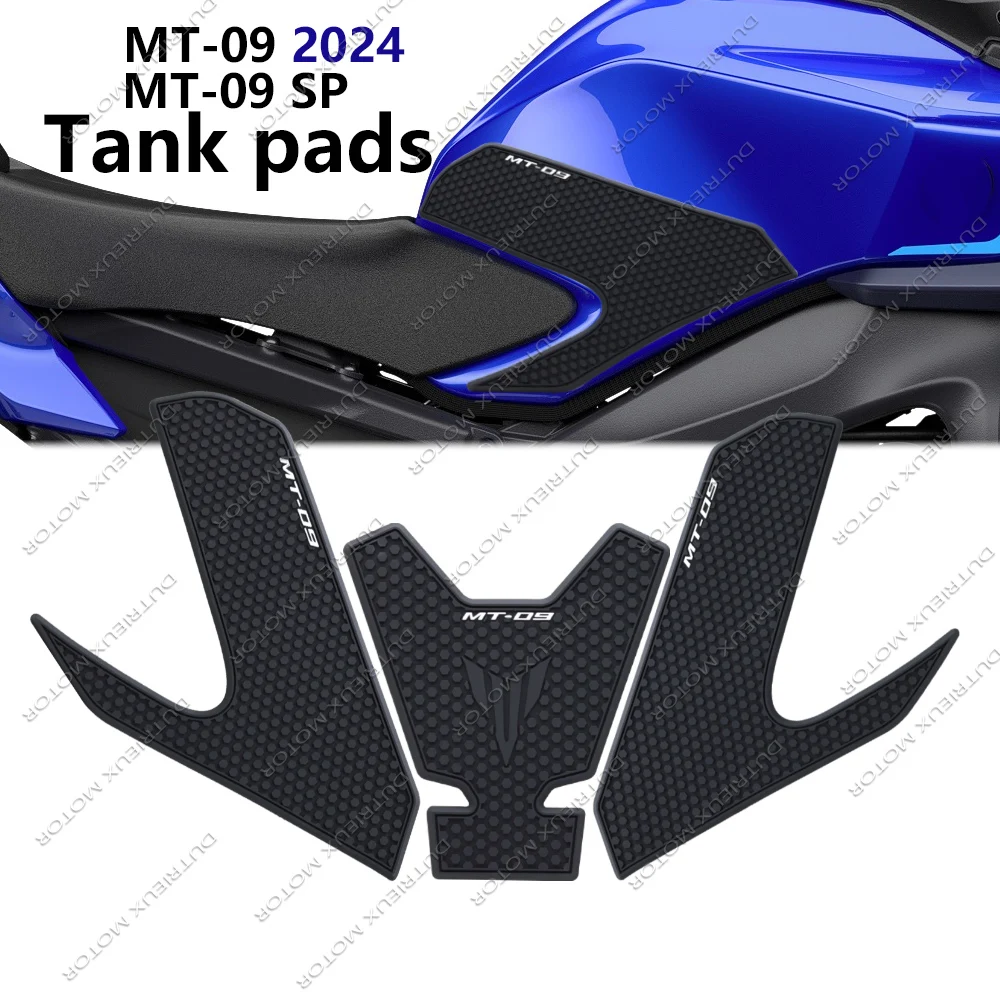 For mt 09 MT-09 MT09 MT09 SP 2024 2025 Accesorios Tank Pad Non-slip Side Fuel Tank Pad Stickers Waterproof Rubber Sticker