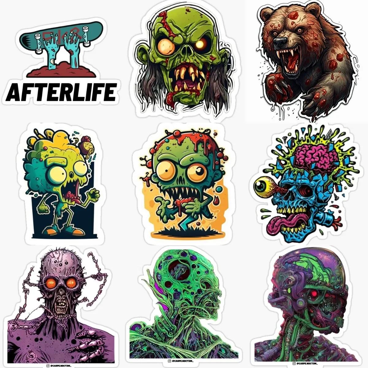 

Zombie Dead Sticker for AccessoriesVan Bike Laptop Truck Moto Windw Wall Room Car Helmet Decoration Decal Customizable