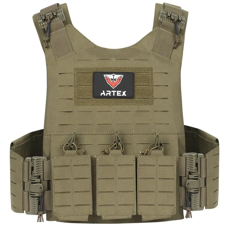 

Multi-function Tactical Vest Laser Cut MOLLE System, CS Tactical Gear, Durable Tactico Chaleco Waistcoat for Outdoor Sports Vest