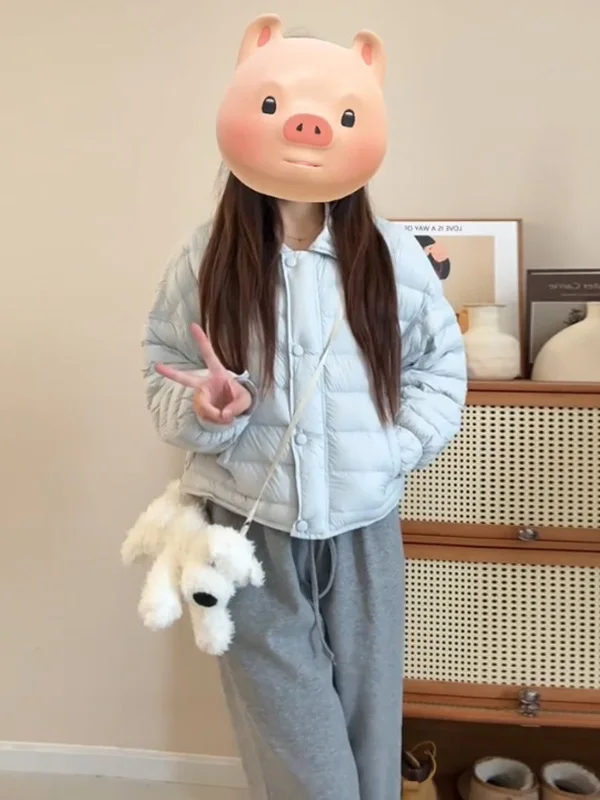 

Модная женская хлопковая куртка на одной пуговице в корейском стиле, универсальная зимняя верхняя одежда