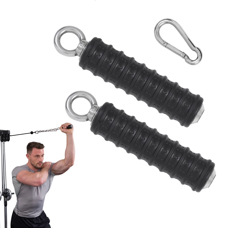 

Triceps Push Down Gym Bar Equipment Strength Training Handle Pull Up Hand Grips For Home Fitness Pulley Cable Machina Attachment