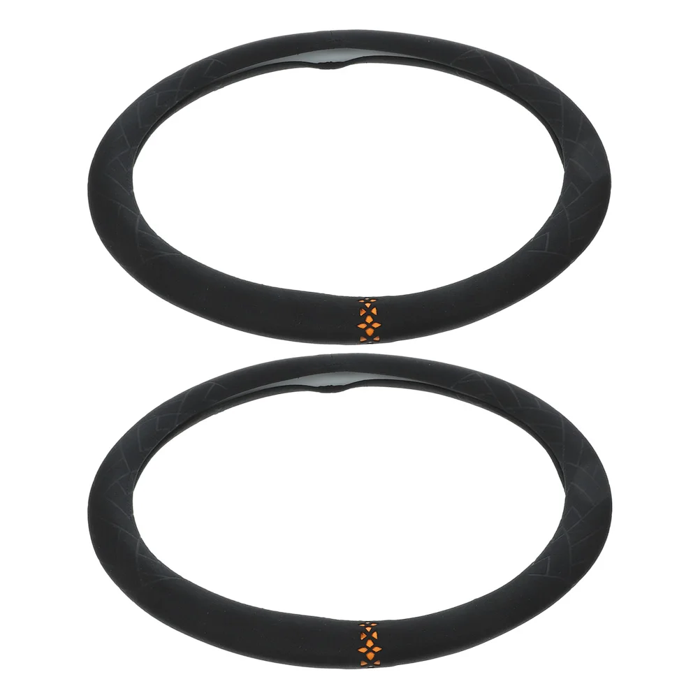 

2pcs Steering Wheel Cover Universal Soft Car Accessories Warm Comfortable Protector For Men Women Decorative Auto Interior