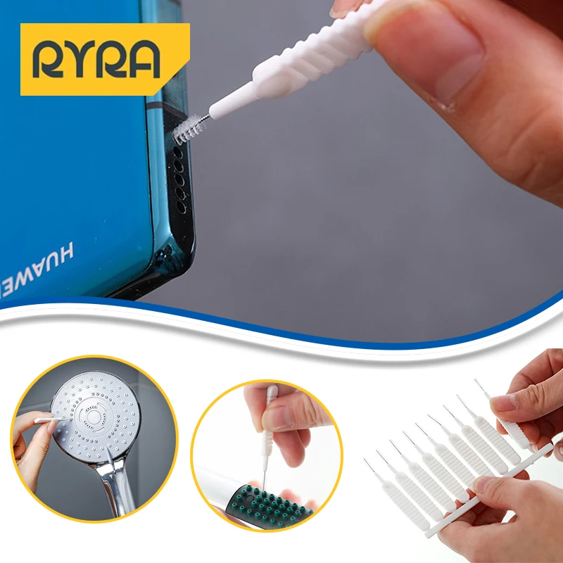 Anti-clogging 10pcs/Set Small Brush Pore Gap Cleaning Brush Shower Head Cleaning Mobile Phone Hole Cleaning Cleaning Keyboard