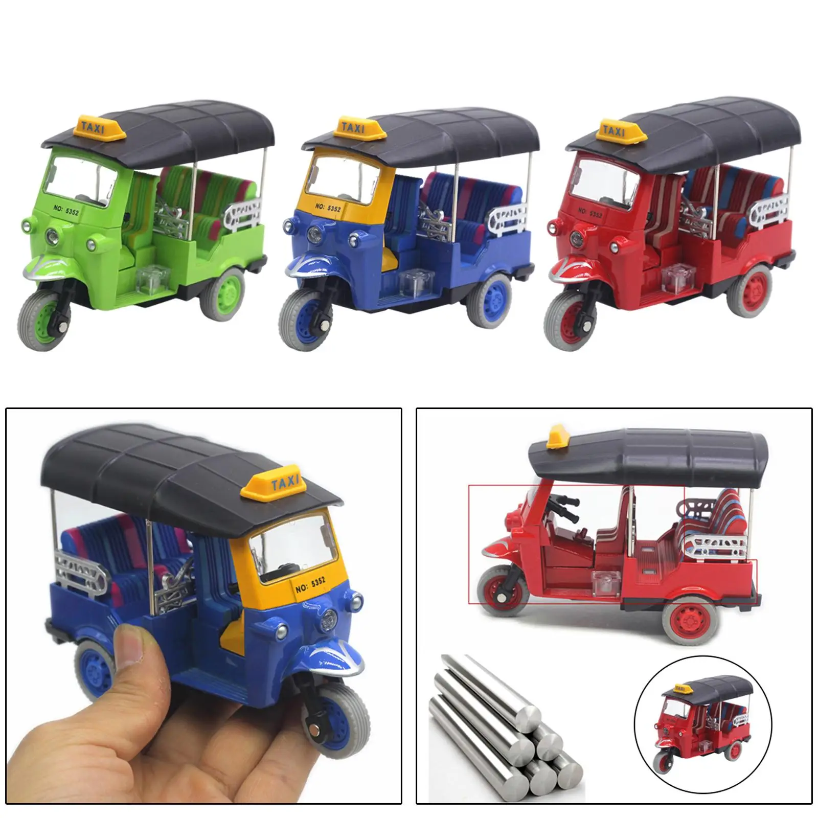 colecao-de-triciclos-tailandeses-em-miniatura-presentes-e-decoracao-de-mesa
