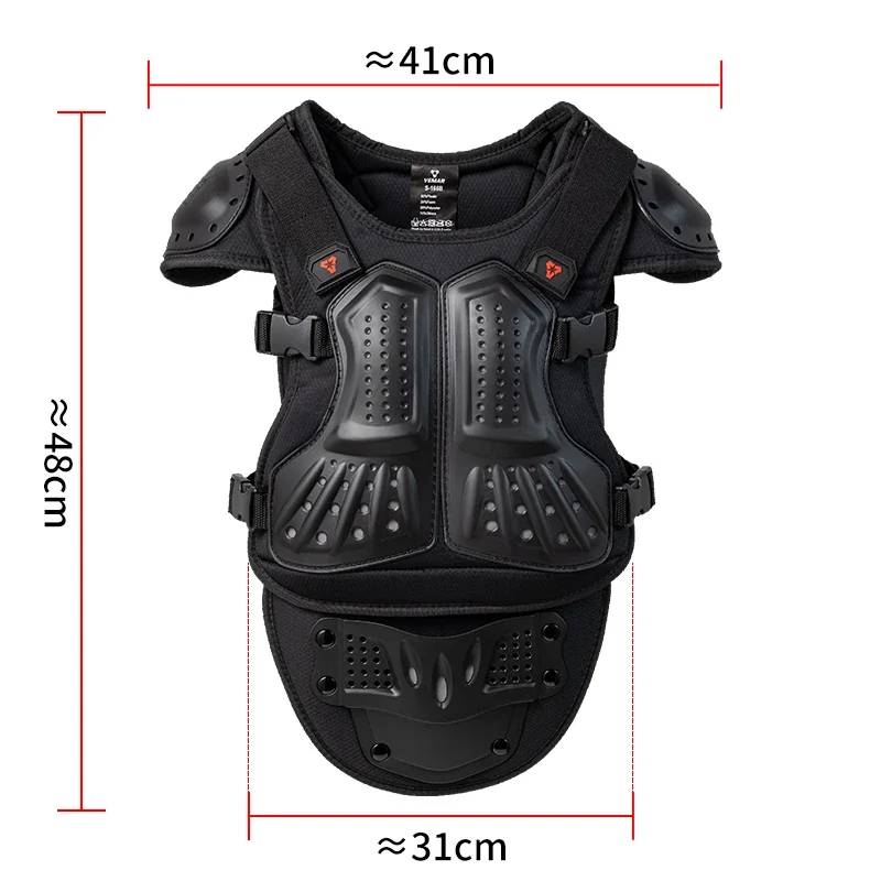 VEMAR Children's Body Protector Motorcycle Waistcoat Motocross Chest Spine Shoulder Protection Child Boys Girls Kids Moto Armor