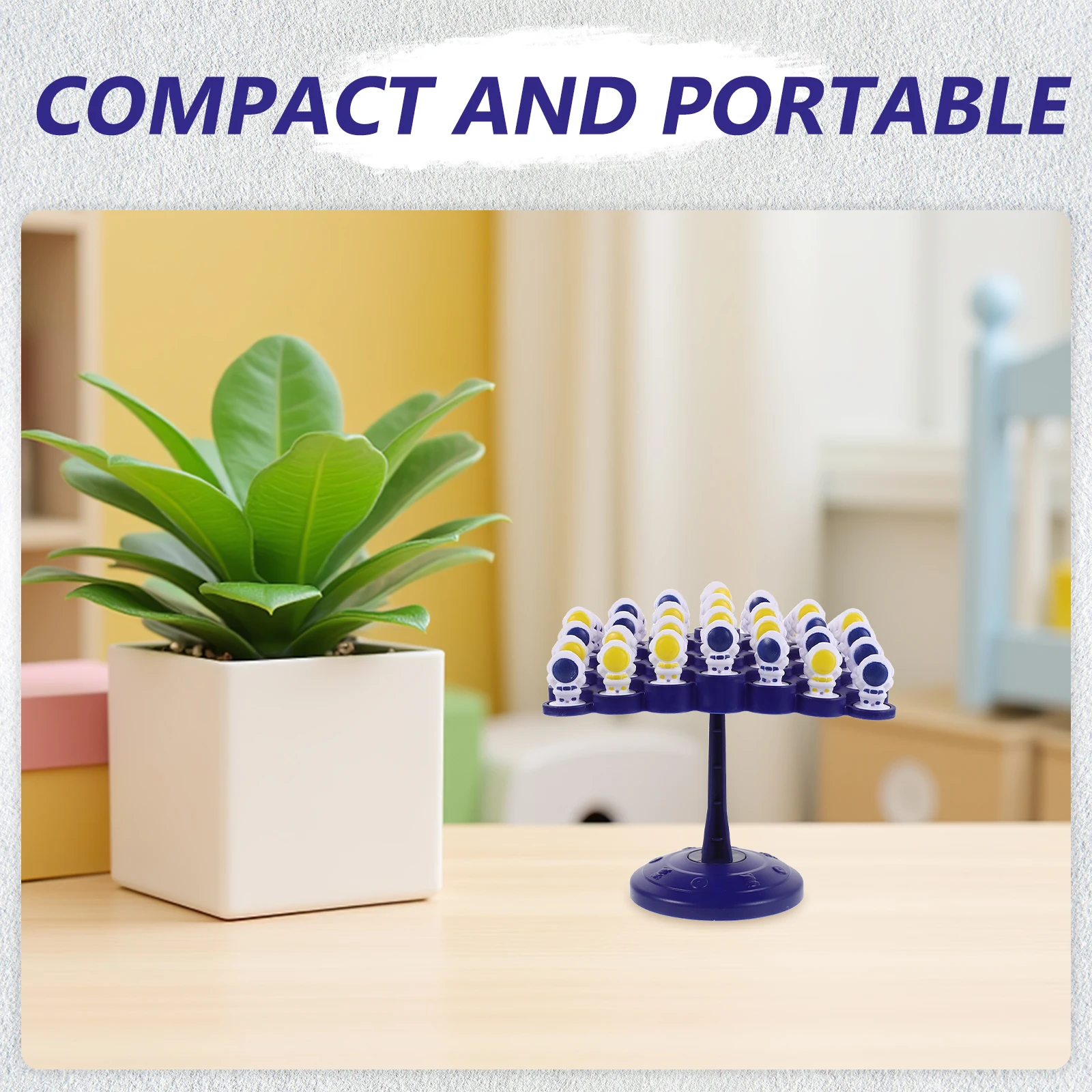 1Set Balansboom Coördinatiespel Creatieve Astronaut Stapelen Interactieve Voorschoolse Educatieve Familie Tafelblad Wiskundepuzzel