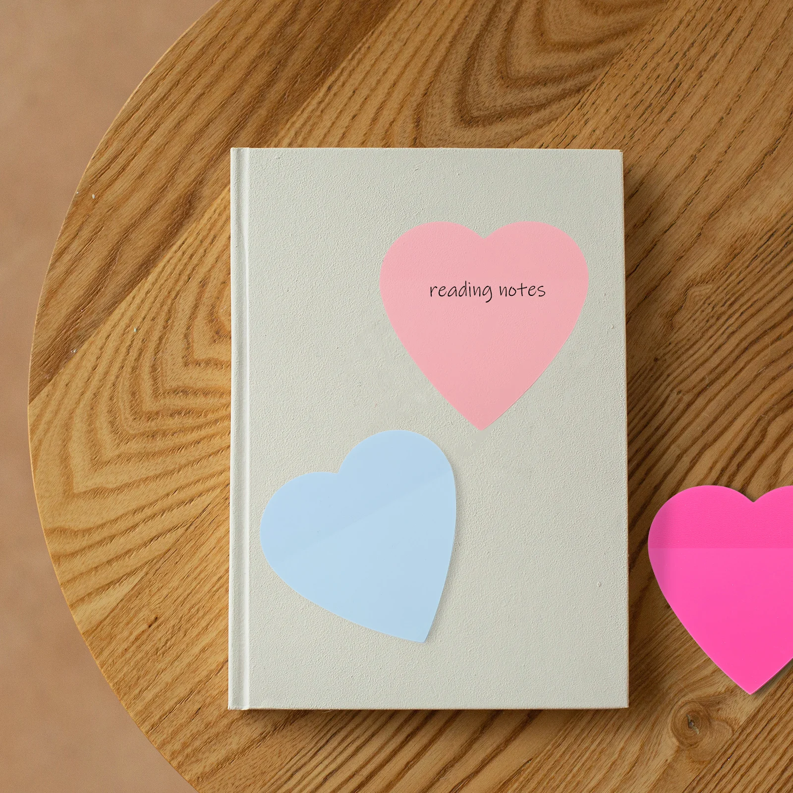 

Heart-Shaped Memo Pads Portable Self-Adhesive Note Stickers For School Office Home Use Daily Planner Notepads Students