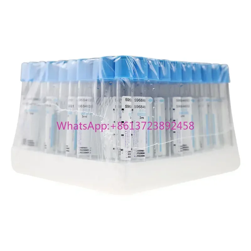 

50pcs/lot Laboratory Test Sodium Citrate 1:9 Vacuum Blood Collection Tube Disposable Sterile PT Tubes Blue Top PRP Tube