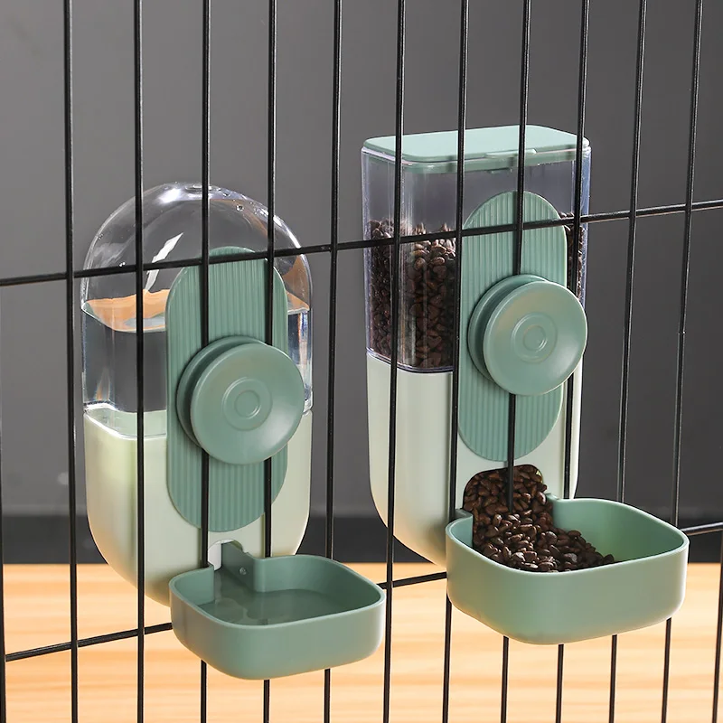 

SHUANGMAO Automatic Pet Food Bowl Can Hang Stationary Dog for Cat Cage Feeder Bowl Dogs Hanging Bowls Puppy Rabbit Kitten Feeder