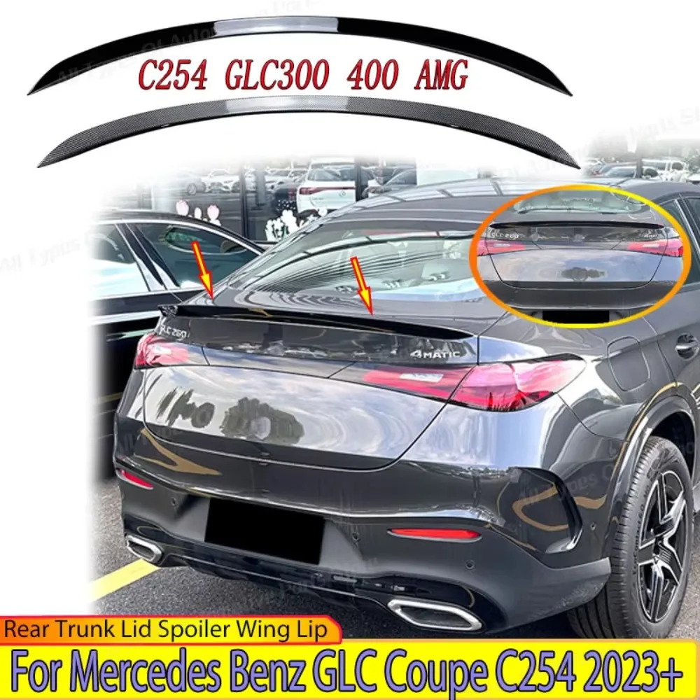 

Para Mercedes Benz GLC Coupe C254 GLC300 400 AMG 2023 2024 2025 Refit tapa del maletero trasero alerón ala labio cuerpo Kit piez