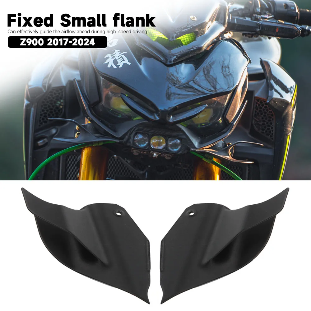 

Motorcycle Z900 2017-2019 Naked Front Spoiler Winglet Aerodynamic Wing Kit Spoiler For Kawasaki Z900 2020 2021 2022 2023 2024