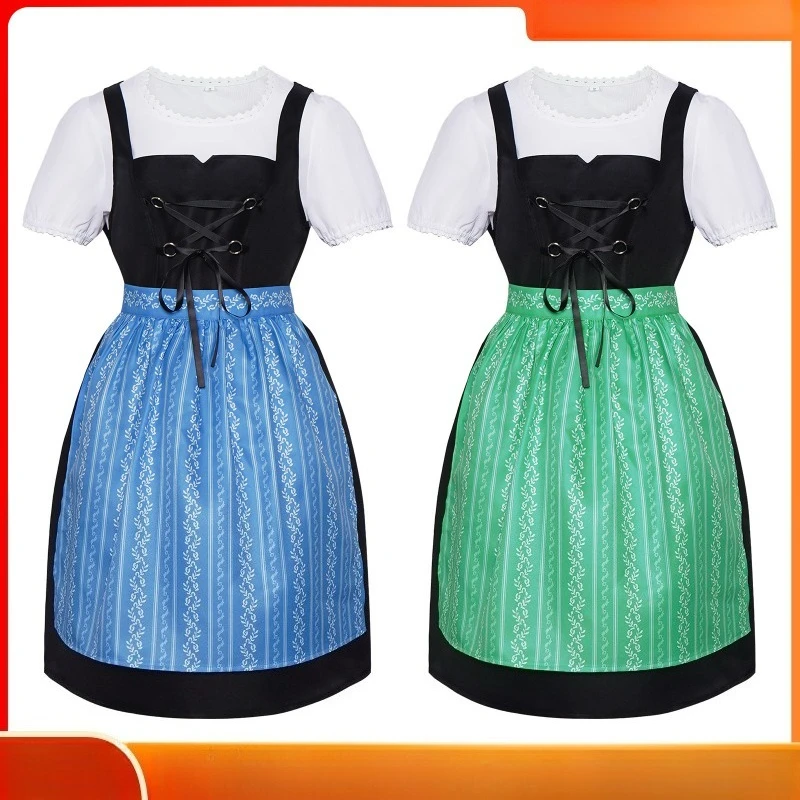 

2025 Oktoberfest Maid Dress Cosplay | Anime-Styled Beer Festival Role-Play Costume for Themed Stage Performances