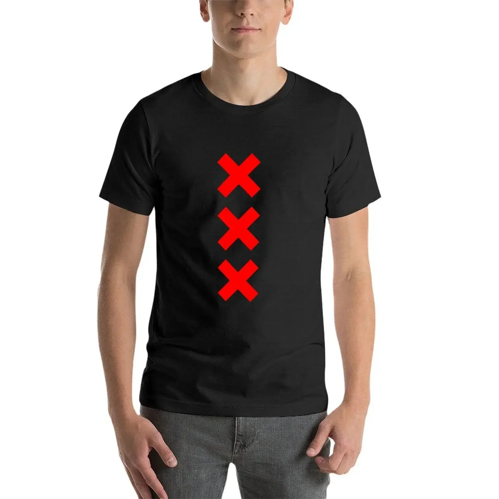 Amsterdam XXX logo T-Shirt oversized t shirt graphic tee shirt sweat plus sizes mens t shirts view 4