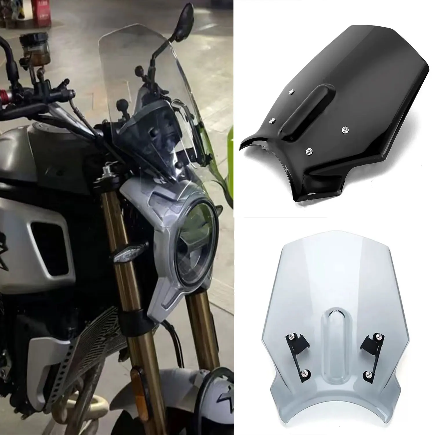 For CFMOTO 700 CLX 700CLX 700CL-X CLX700 Sport Motorcycle Windscreen Screen Wind Deflectors Double Bubble Windshield