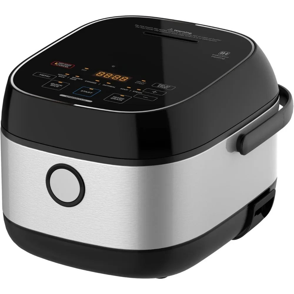 Rice Cookers Non Stick Rice Cookers, 3L 6-Cup Uncooked, Induction Heating, 24h Dealy Start & Keep Warm, Rice Cookers