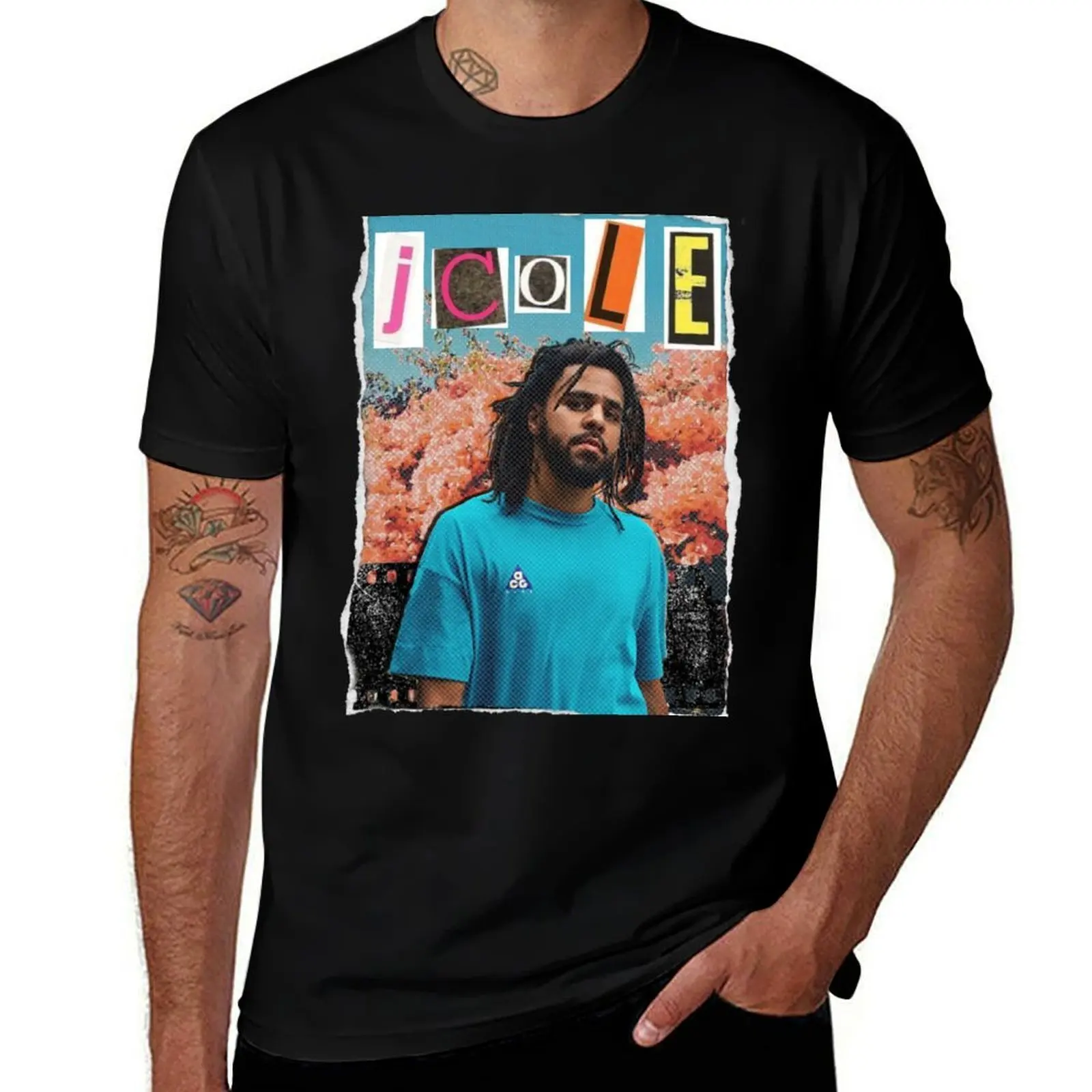 J. Cole Scrapbook Effect T-Shirt Performance Dry Fit T-Shirt